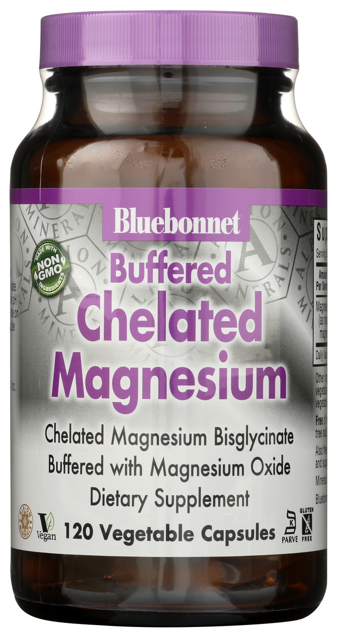 Albion® Buffered Chelated Magnesium 200 mg Of Magnesium From Magnesium Bisglycinate & Magnesium Oxide Albion Chelated Mineral 120 Count