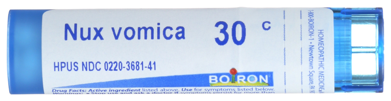 Nux Vomica 30C Pellets 80 Count