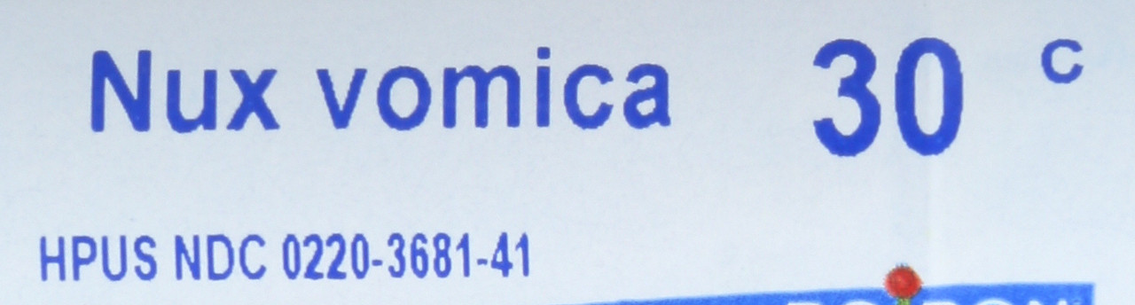 Nux Vomica 30C Pellets 80 Count
