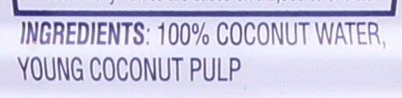 Coconut Water Pure Coconut Water With Pulp Can 17.5oz