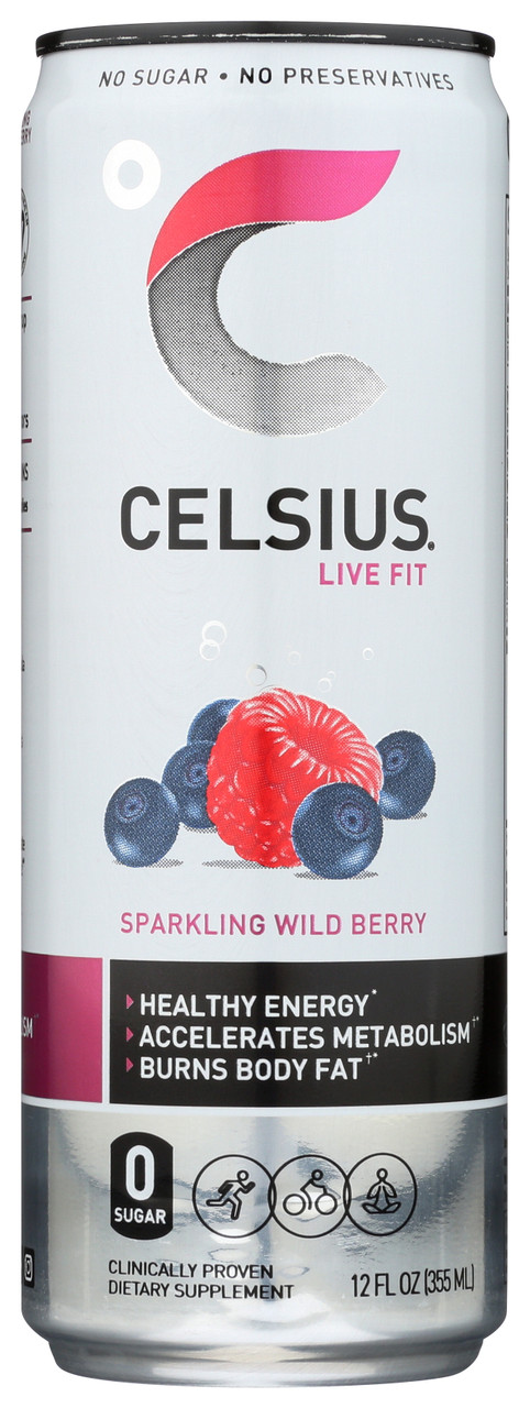 Energy Drink Sparkling Wild Berry 12oz