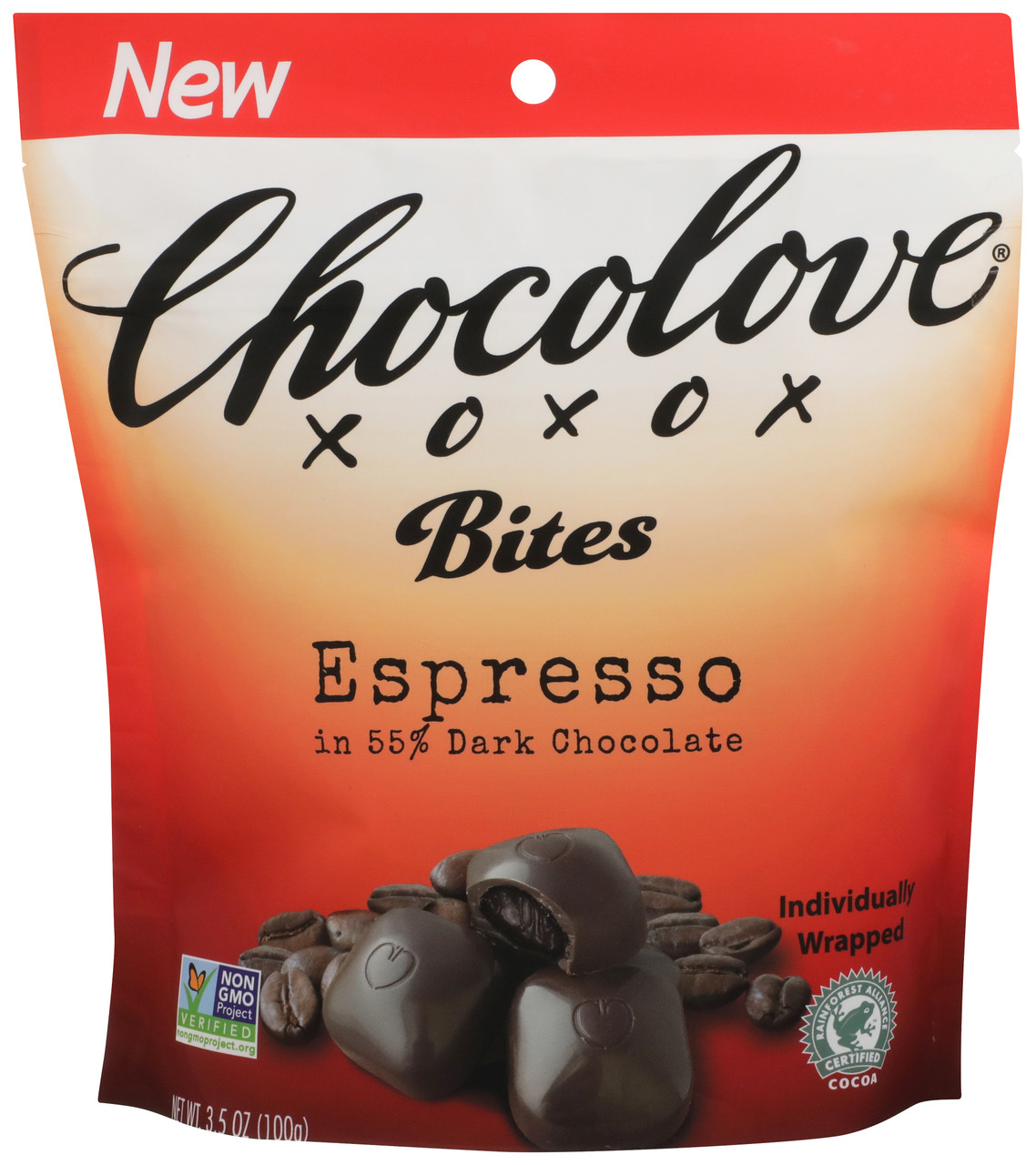 Dark Chocolate Bites 55% Expresso 3.5oz