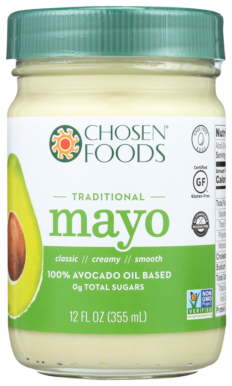 Avocado Oil Mayo Avocado Oil Mayo Avocado Oil Mayo, Made With 100% Pure Avocado Oil And Cage-Free Eggs 12oz