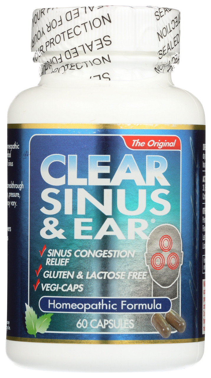 Clear Sinus & Ear® Homeopathic Homeopathic Formula 60 Count