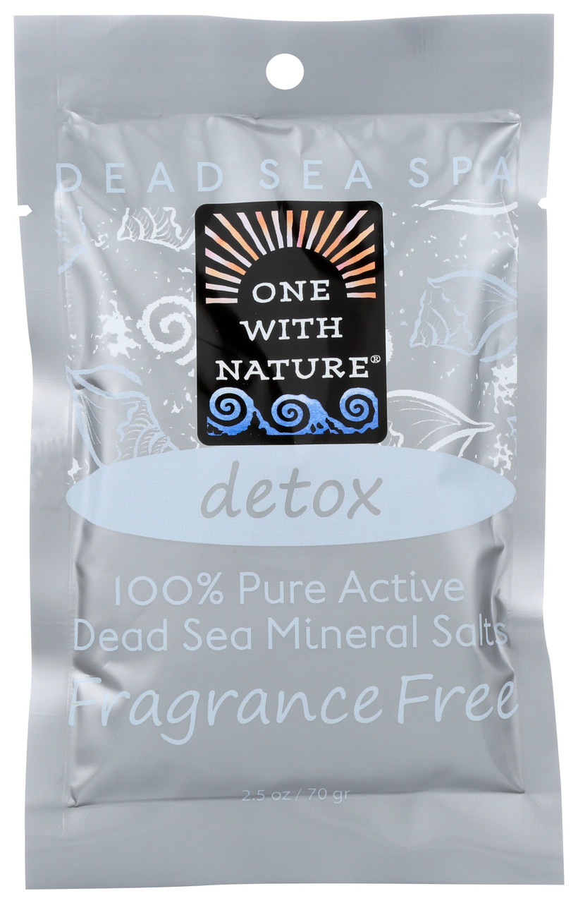 Detox Fragrance Free 100% Pure Active Dead Sea Mineral Salts 2.5oz