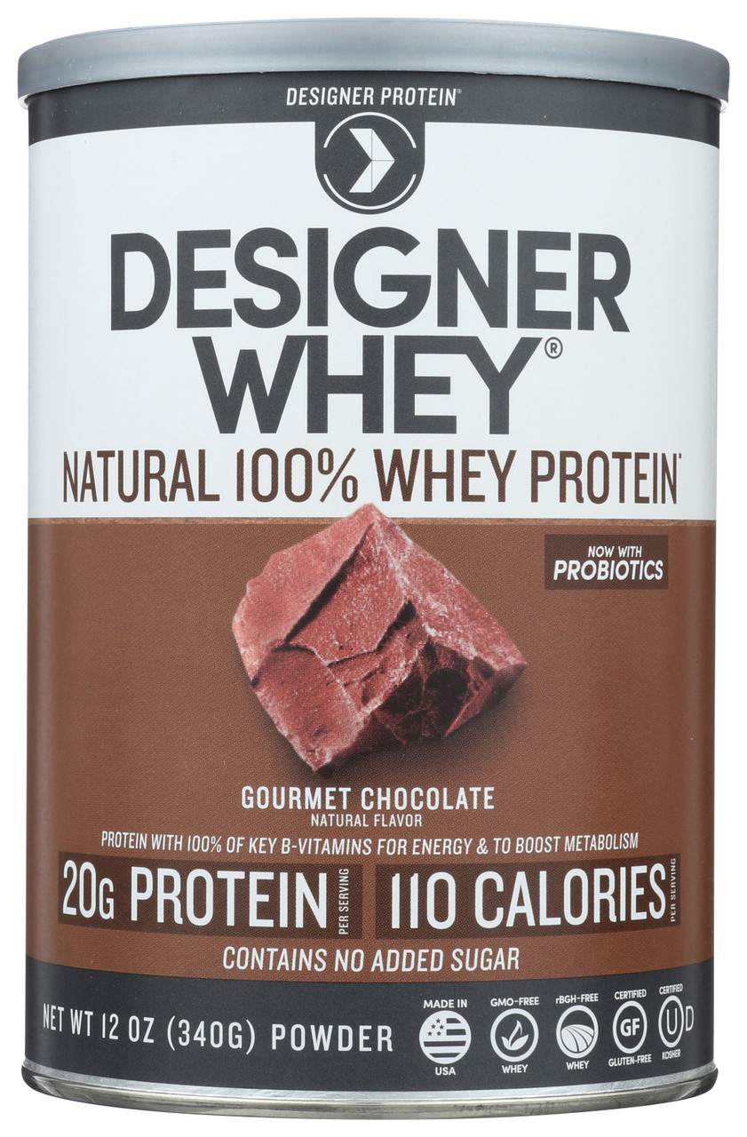Whey Protein Powder Gourmet Chocolate Designer Whey 20G 12oz