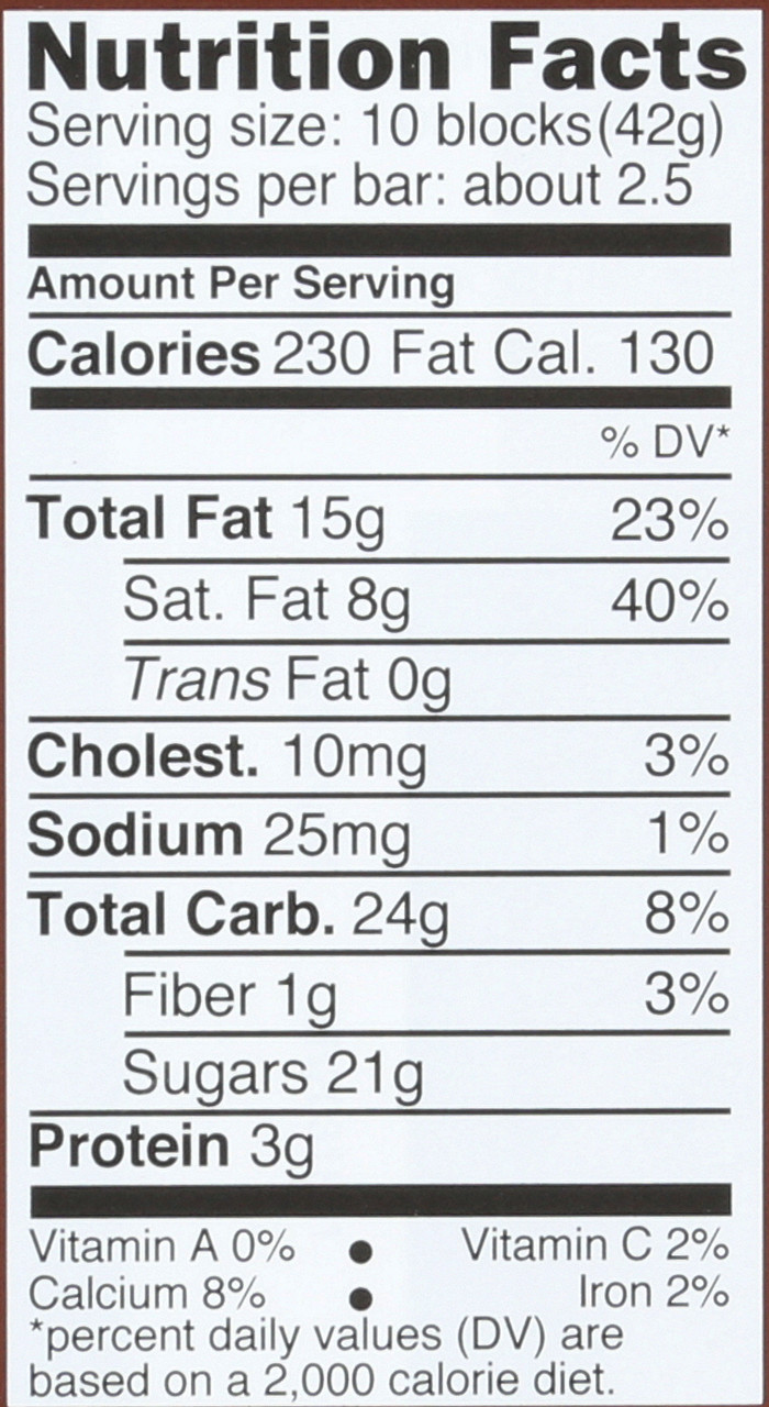 Chocolate Bar Milk Chocolate With Hazelnut 3.5oz