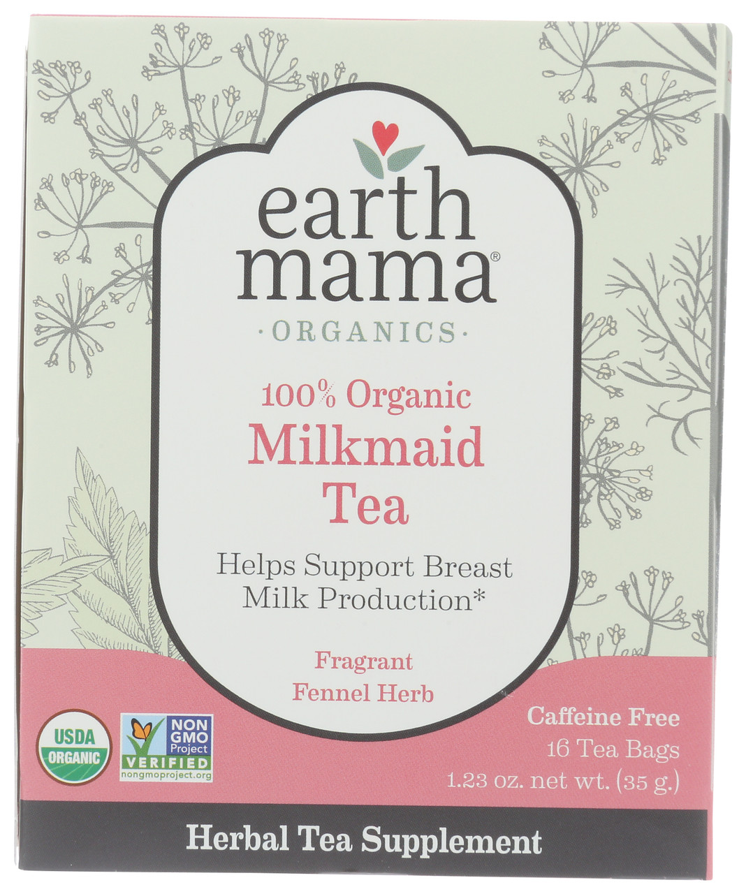 Herbal Tea Organic Milkmaid Tea Helps Support Healthy Breast Milk Production 16 Count