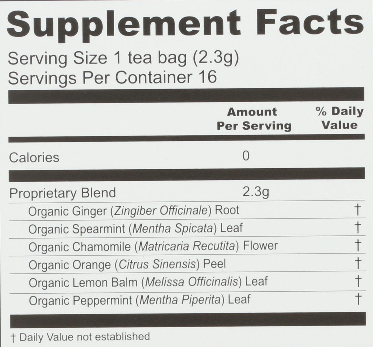 Herbal Tea Organic Morning Wellness Tea Helps Relieve Occasional Pregnancy Nausea 16 Count