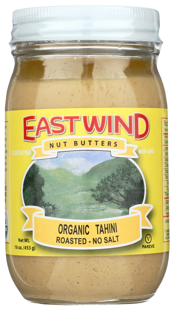 Organic Tahini Roasted Sesame Seed Paste No Salt 16oz