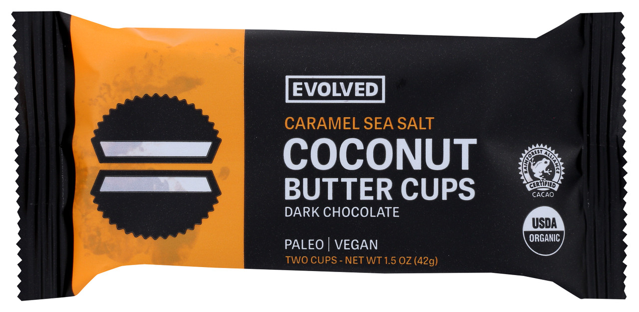 Dark Chocolate Cups Caramel Sea Salt Coconut Butter Cups 2 Count