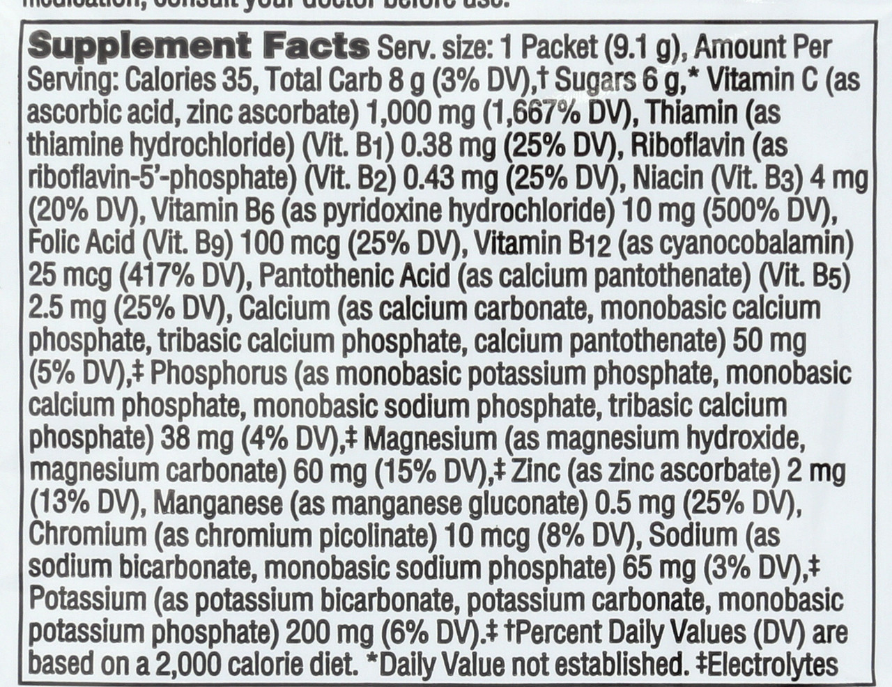 Vitamin C Raspberry 1,000 mg Vitamin C .32oz