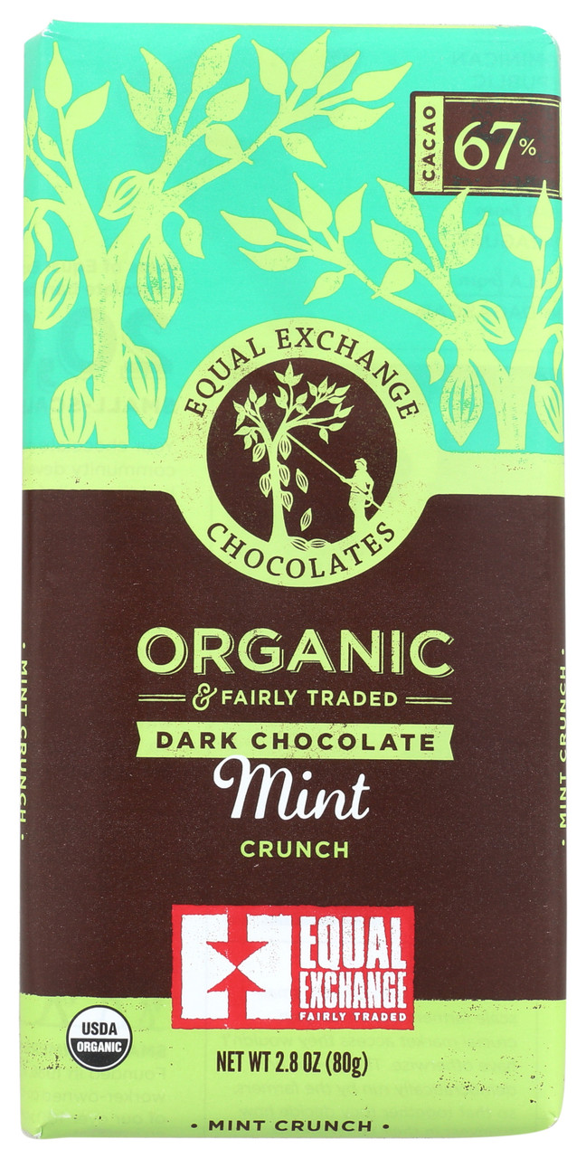Small Farmer Chocolate Bar Mint Chocolate Organic 2.8oz