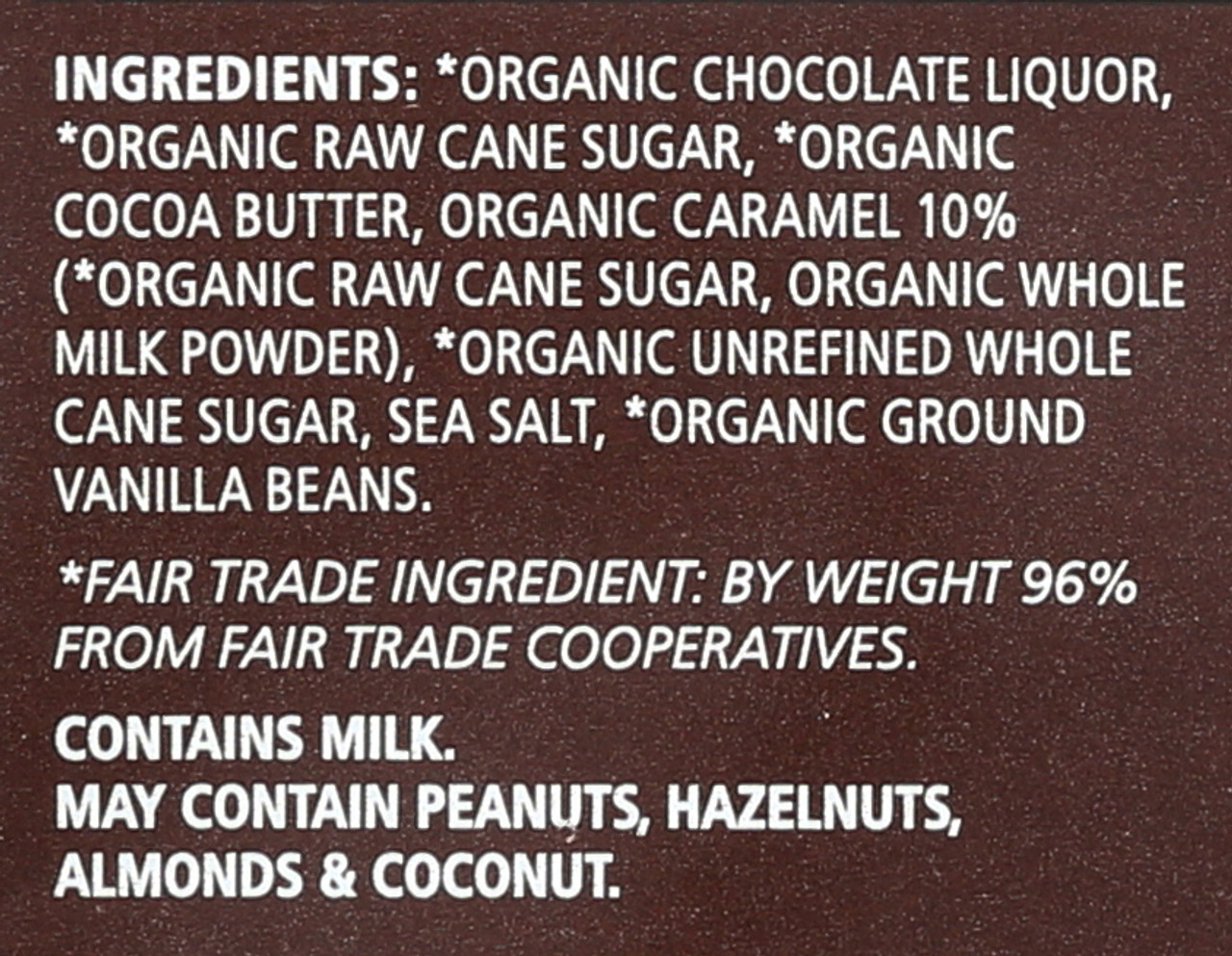 Small Farmer Chocolate Bar Caramel Crunch W/ Sea Salt Organic 2.8oz
