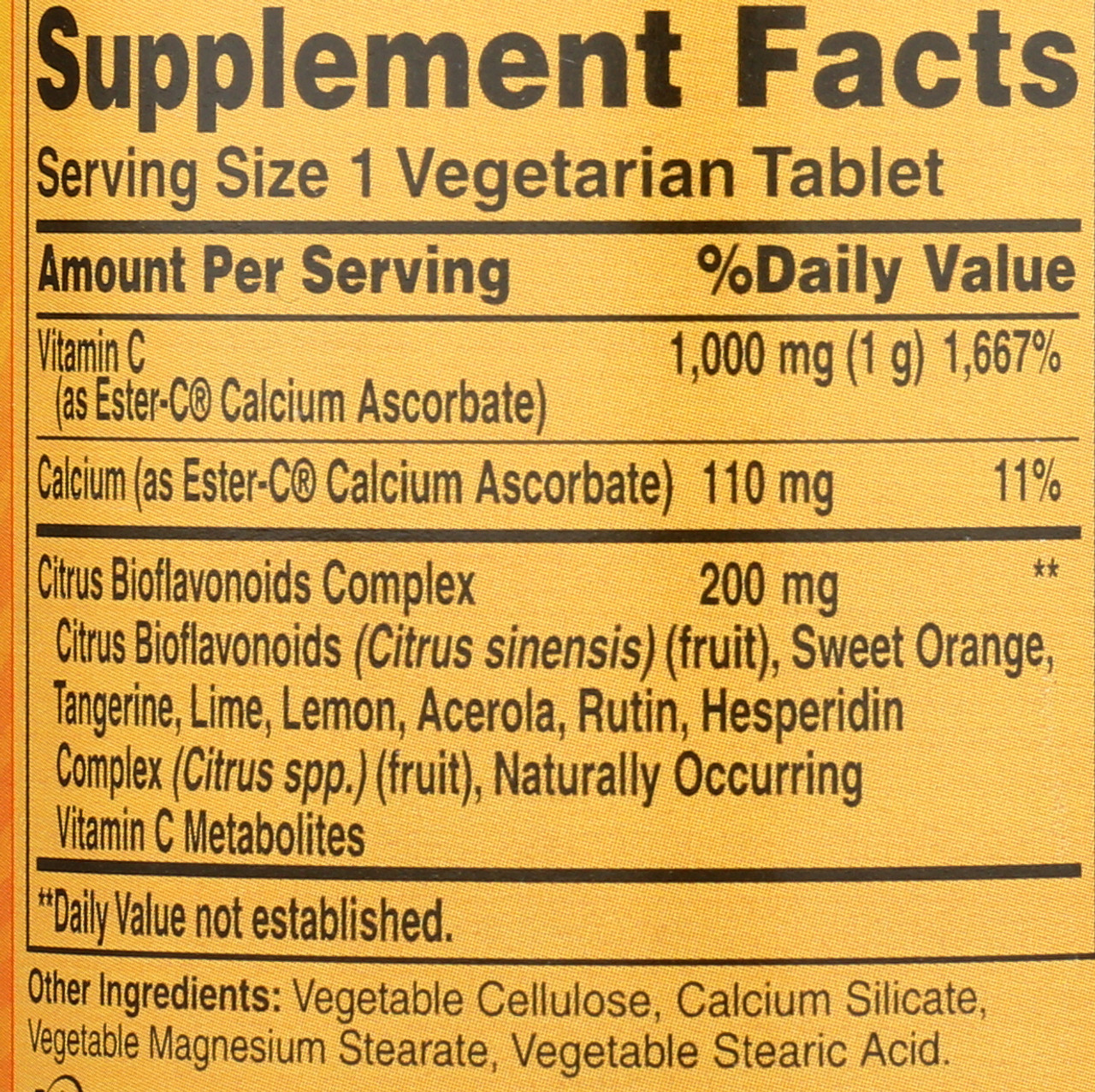 Ester-C® 1000 mg With Citrus Bioflavonoids Dietary 90 Count