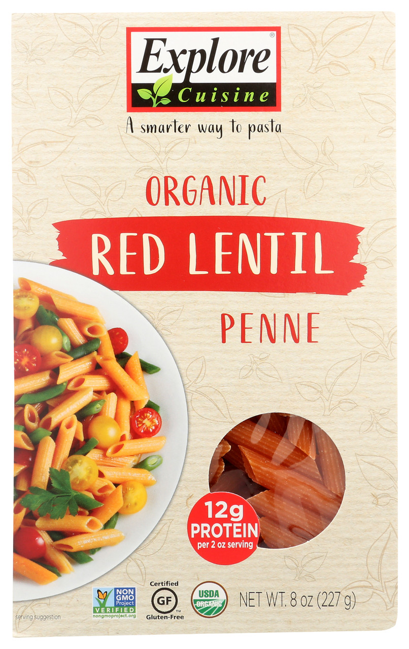 Penne Red Lentil Organic 8oz