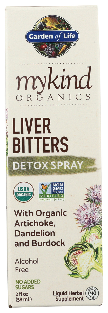 Mykind Organics Liver Bitters Detox Spray  2oz