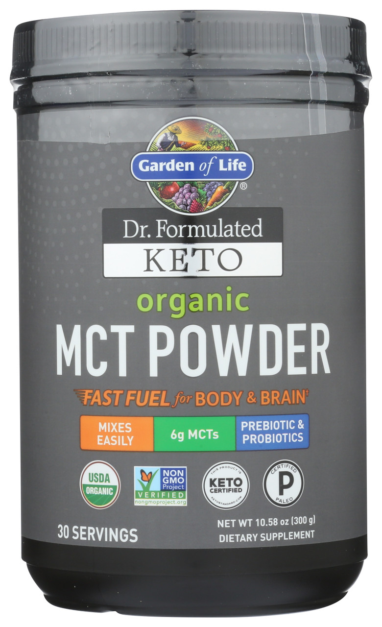 Dr. Formulated Keto Organic MCT Powder 30Ct Jar  10.58oz