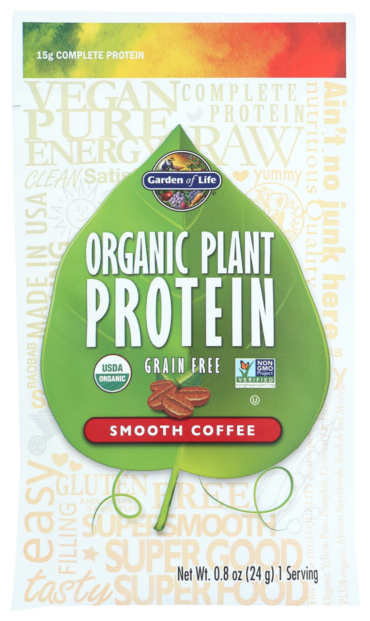 Protein Organic Plant Protein Coffee Pkt .8oz