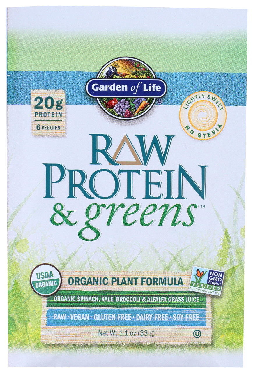 Raw Protein & Greens Raw Protein And Greens - Lightly Sweet Pkt 1.1oz