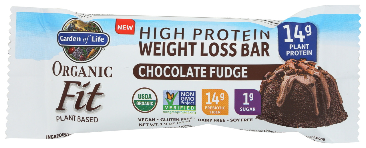 Protein Organic Fit Weight Loss Bar - Chocolate Fudge - Bar 1.9oz