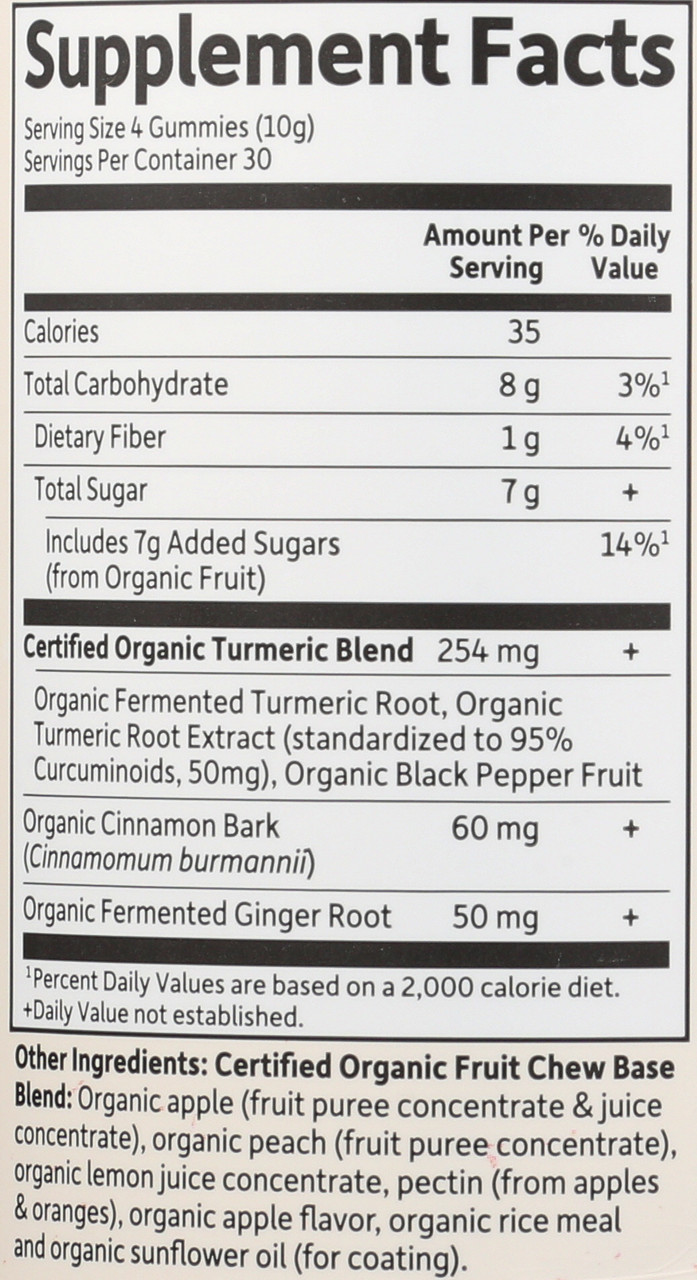 Mykind Organics Turmeric Inflammatory Response Gummy 120 Count