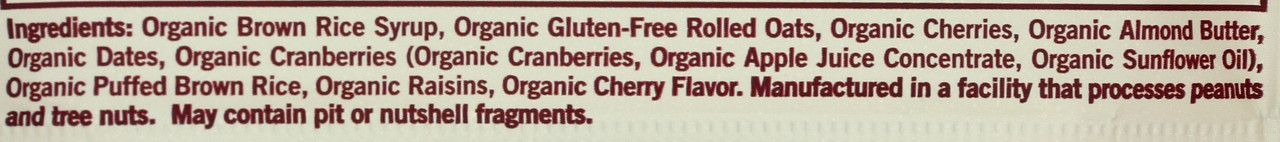 Macrobar Vegan Bar Cherries + Berries Vegan Nutrition Bar 2oz