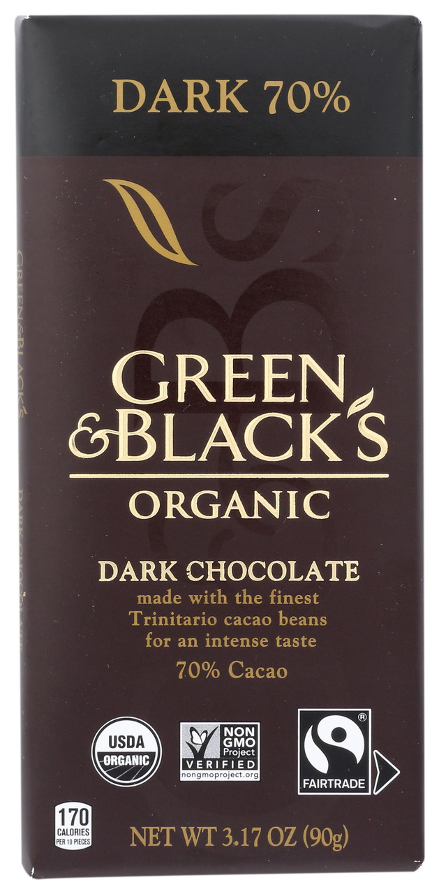 Dark Chocolate Bar 70%  3.17oz