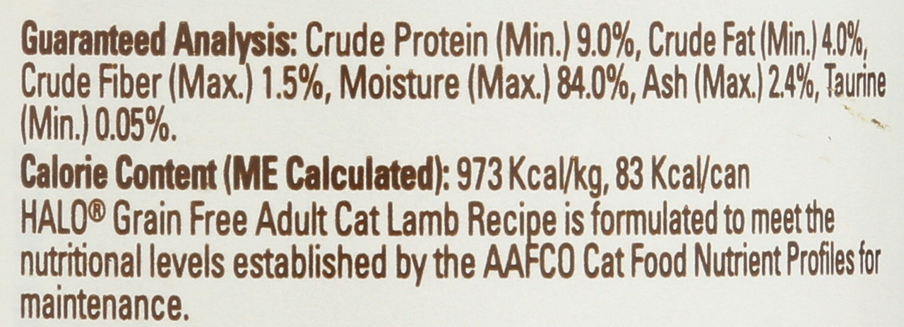 Adult Cat - Grain Free Lamb Recipe 3oz
