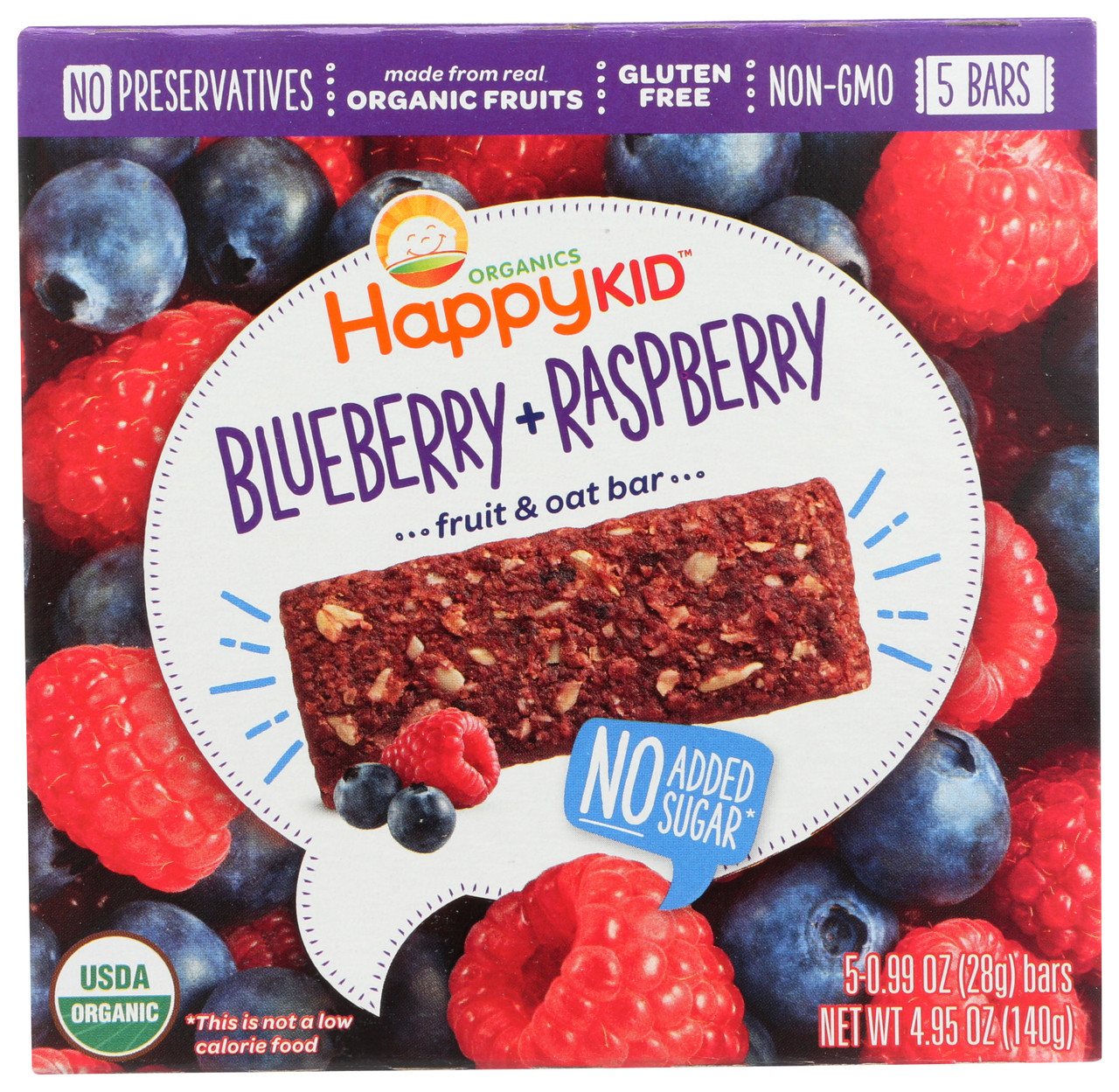 Fruit & Oat Bar Blueberry & Raspberry 6 Pack No Sugar Added
