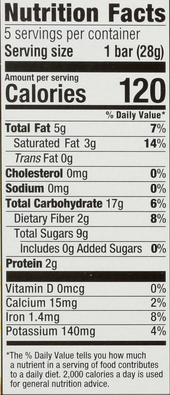 Fruit & Oat Bar Banana & Chocolate 5 Pack No Sugar Added