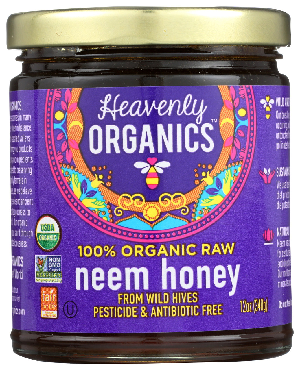 Raw Honey Neem Honey 12oz