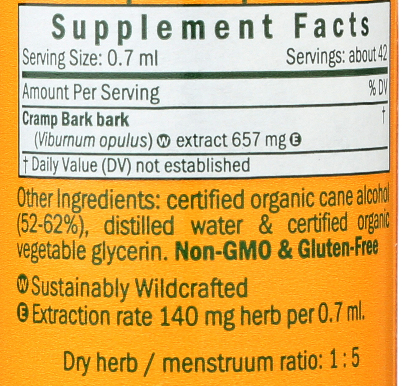 Cramp Bark Herbal Extract 1oz