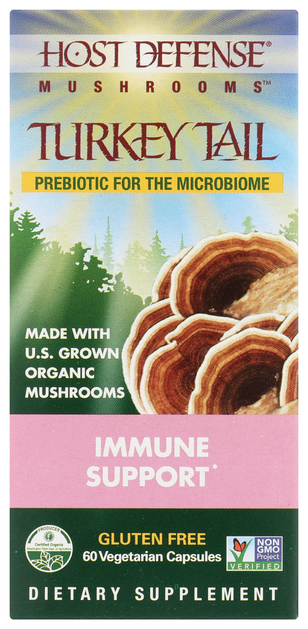 Turkey Tail Immune Support* & Prebiotic For The Microbiome 60 Count