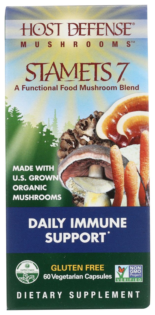 Stamets 7® Daily Immune Support* A Functional Food Mushroom Blend 60 Count