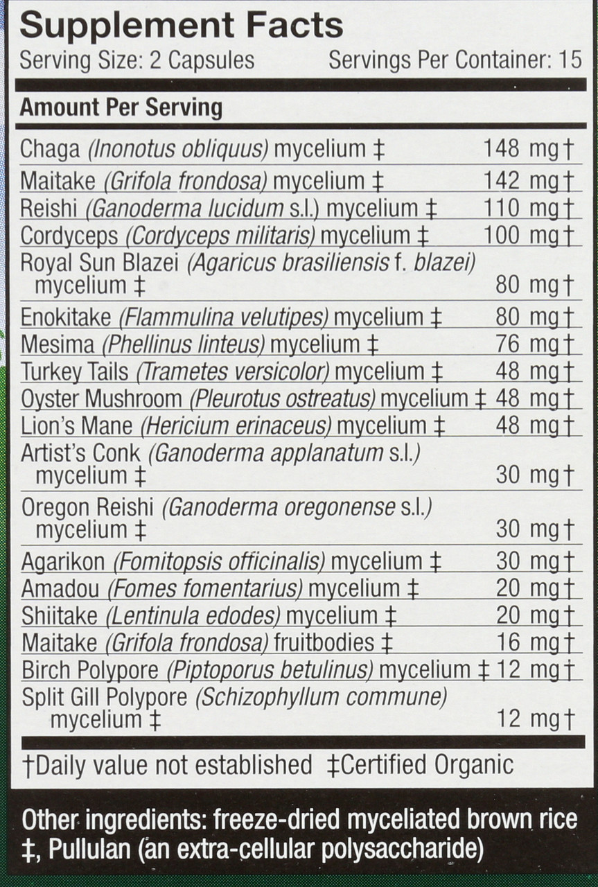 Mycommunity® Comprehensive Immune Support* A 17-Species Multi Mushroom Complex 30 Count