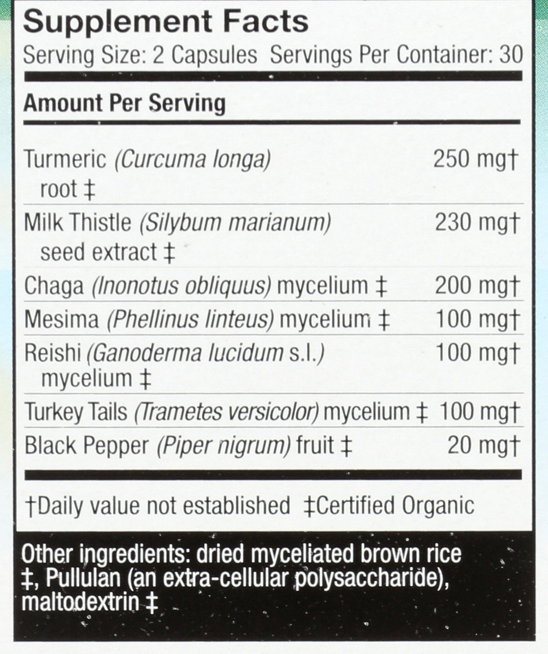 Mycobotanicals Liver Helps Support Liver Health* 60 Count