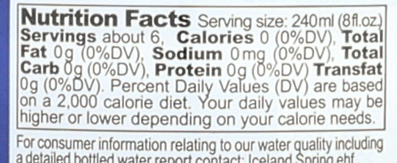 Premium Imported Water From Iceland Non Carbonated Water Natural Spring Water With High PH 8.88 1.5 Liter