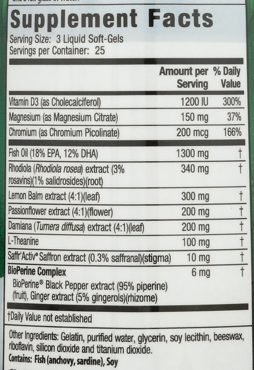 Sunny Mood Feel Good, Feel Balanced* 75 Count