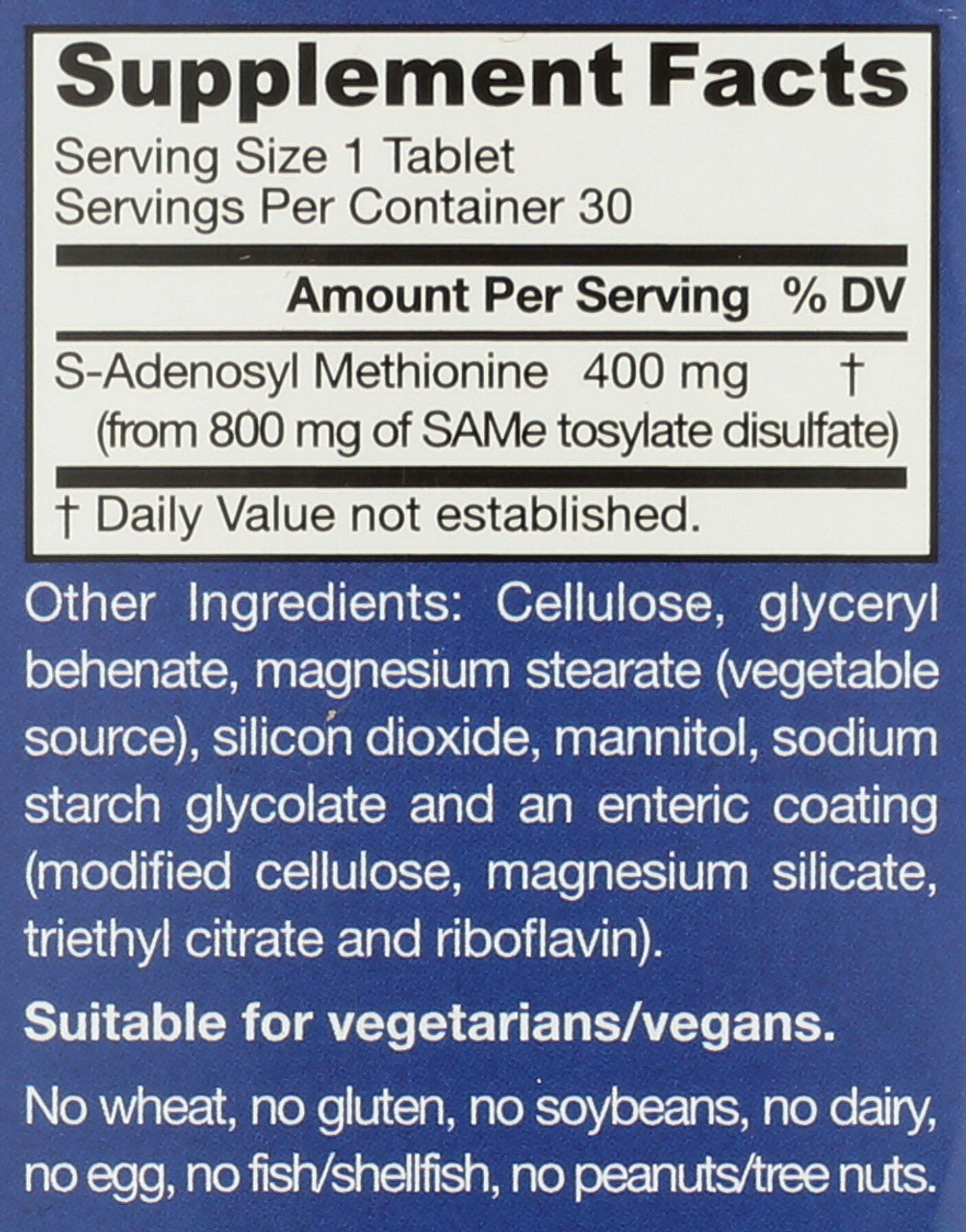 Sam-E 400 400mg 30 Count