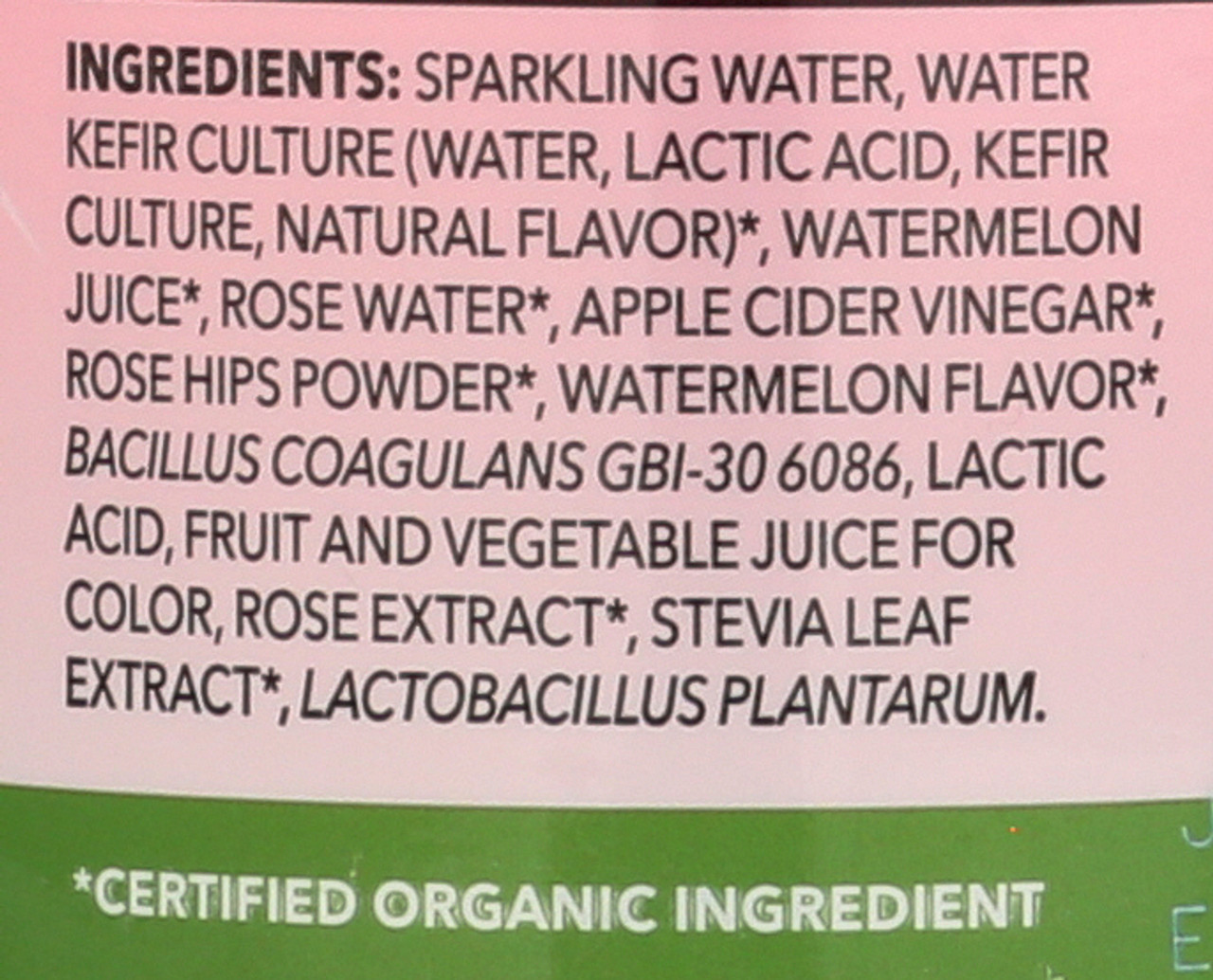Sparkling Probiotic Drink Watermelon Rose 15.2oz