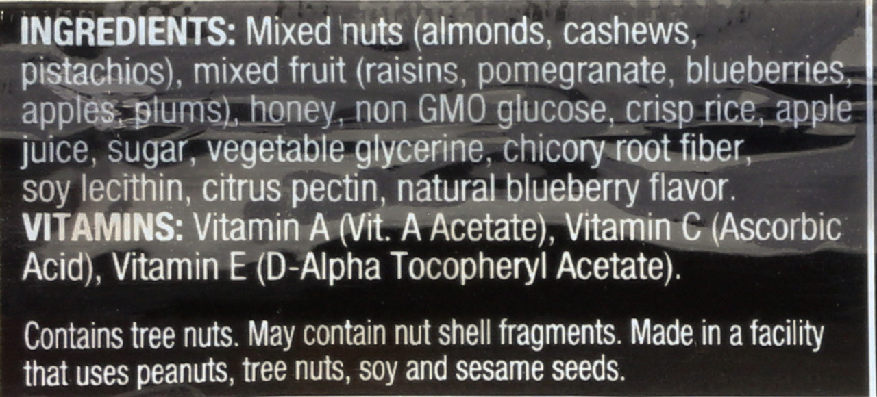 Plus Bar Pomegranate Blueberry Pistachio + Antioxidants 1.4oz