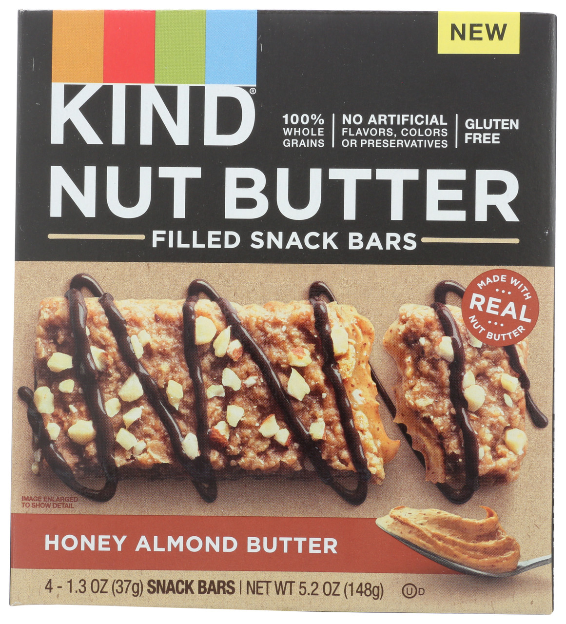 Bar Honey Almond Butter Kind LLC 4 Count