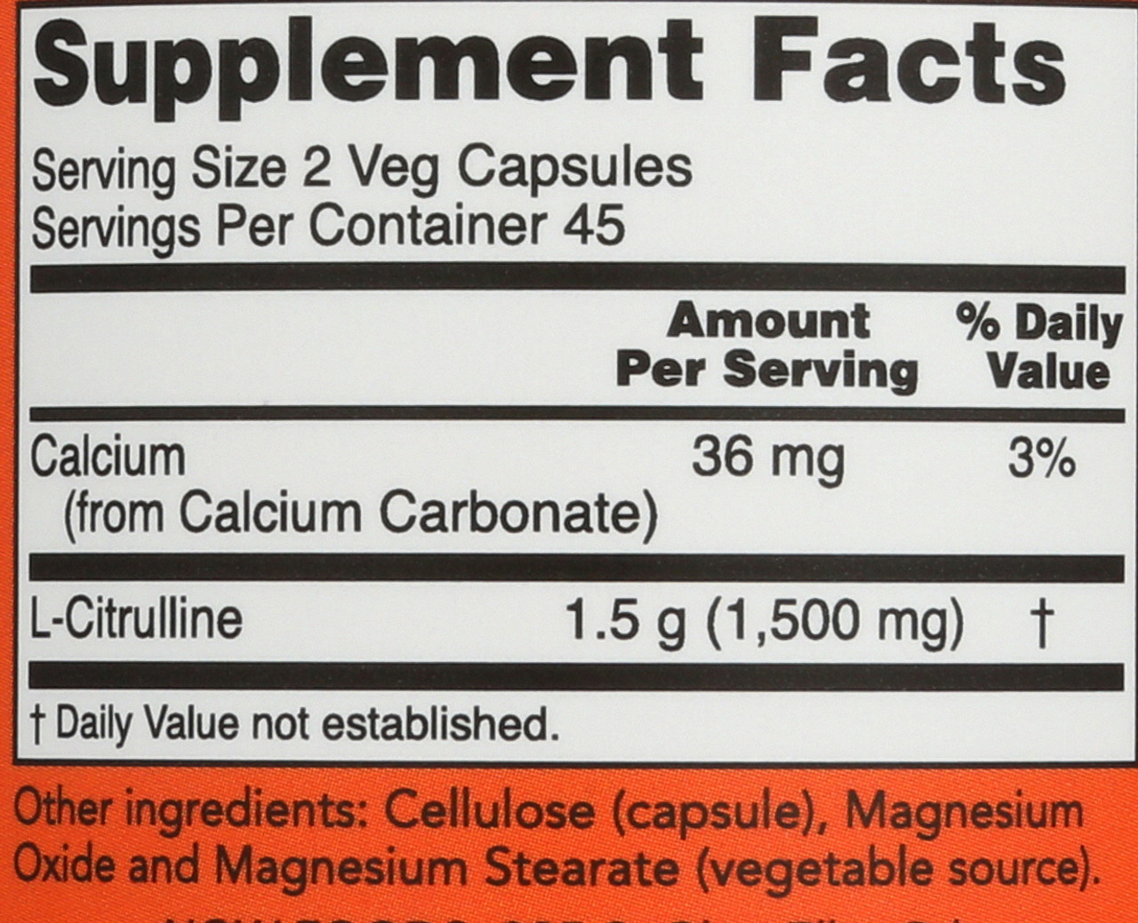 L-Citrulline 750 mg - 90 Capsules