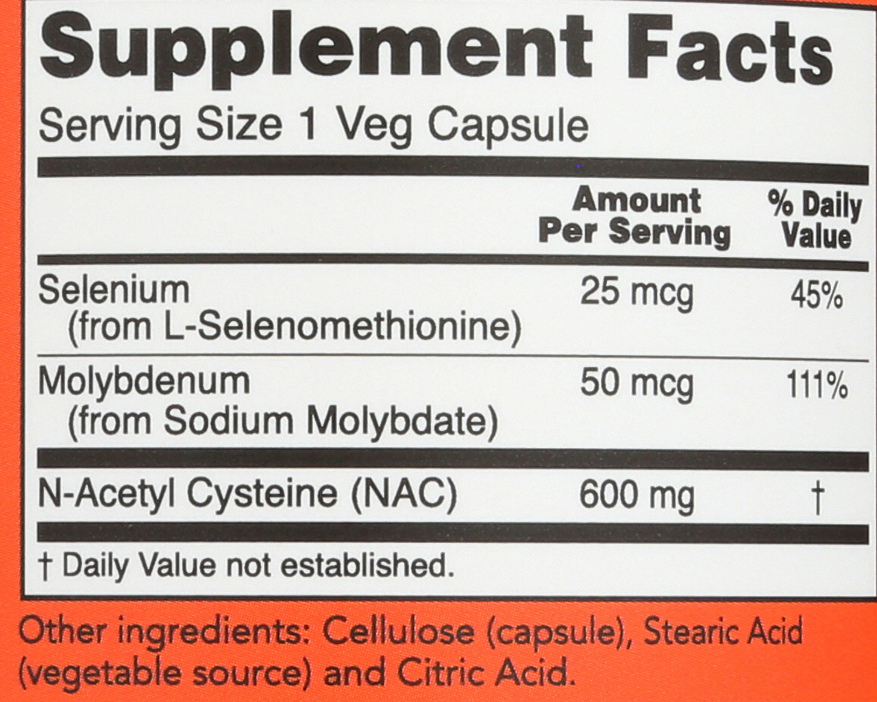 NAC 600 mg - 250 Veg Capsules