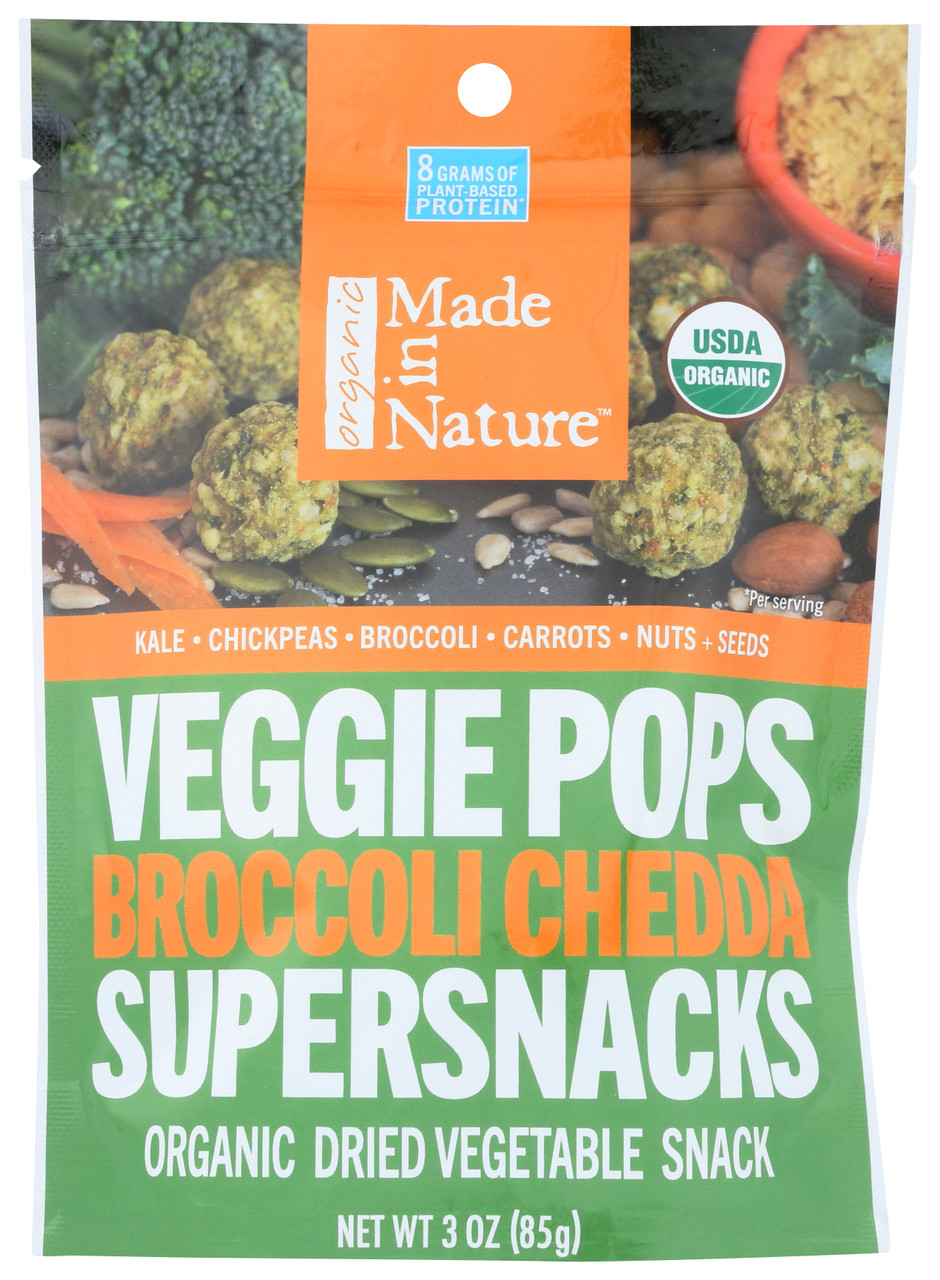 Veggie Pops Broccoli Chedda Veggie Pops Organic Veggie Pop 3oz