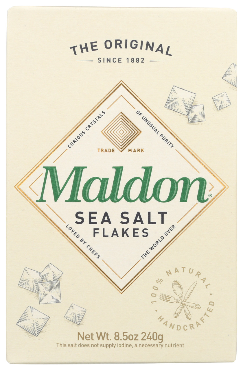 Sea Salt Flakes Original Crystal Sea Salt A Delicate, Slightly Crunchy Flaky Sea Salt From England 8.5oz