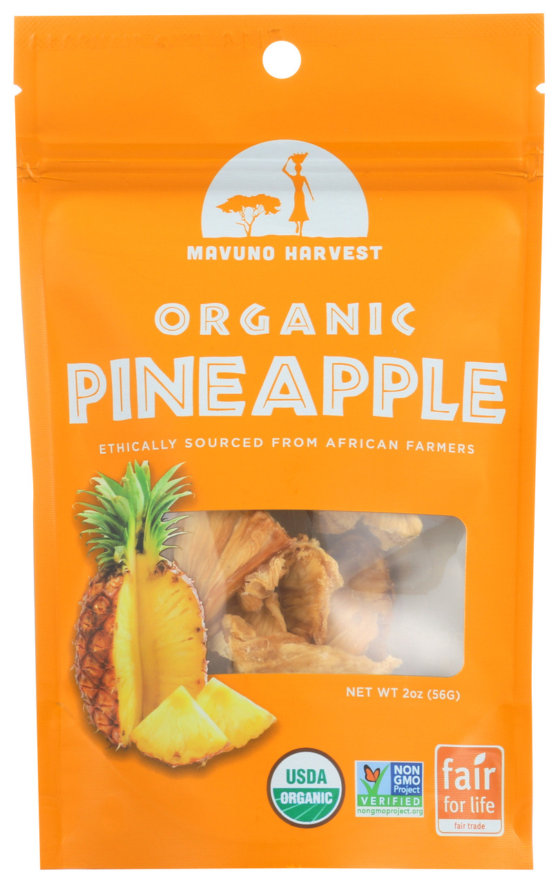 Organic Dried Fruit Pineapple 2oz