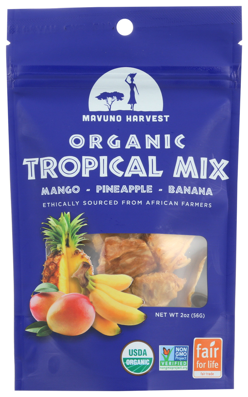 Organic Dried Fruit Tropical Mix 2oz