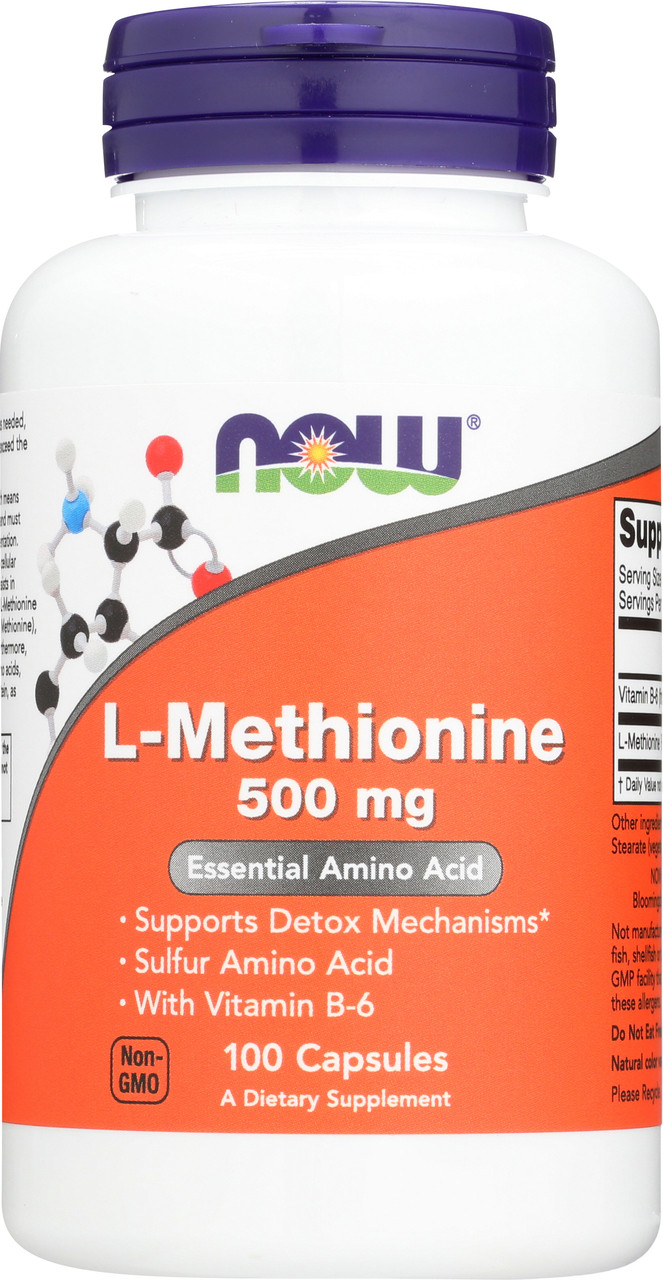 L-Methionine 500 mg - 100 Capsules